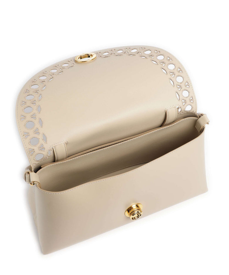 Coccinelle Nikla Monogram Sangallo Handbag sandshell