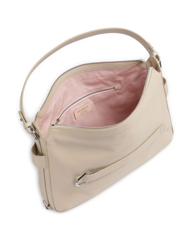 Coccinelle Gretel Ribbon Hobo bag sandshell