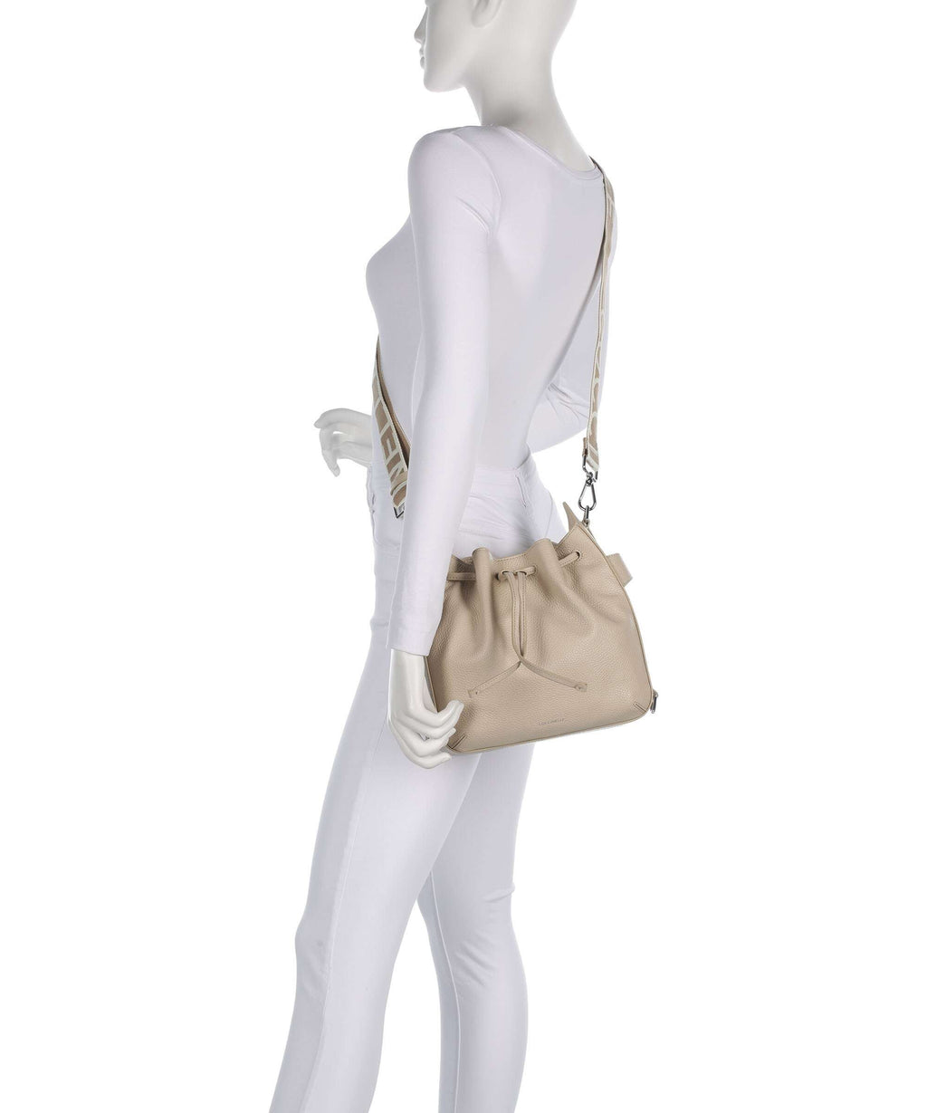 Coccinelle Gretel Ribbon Bucket bag sandshell