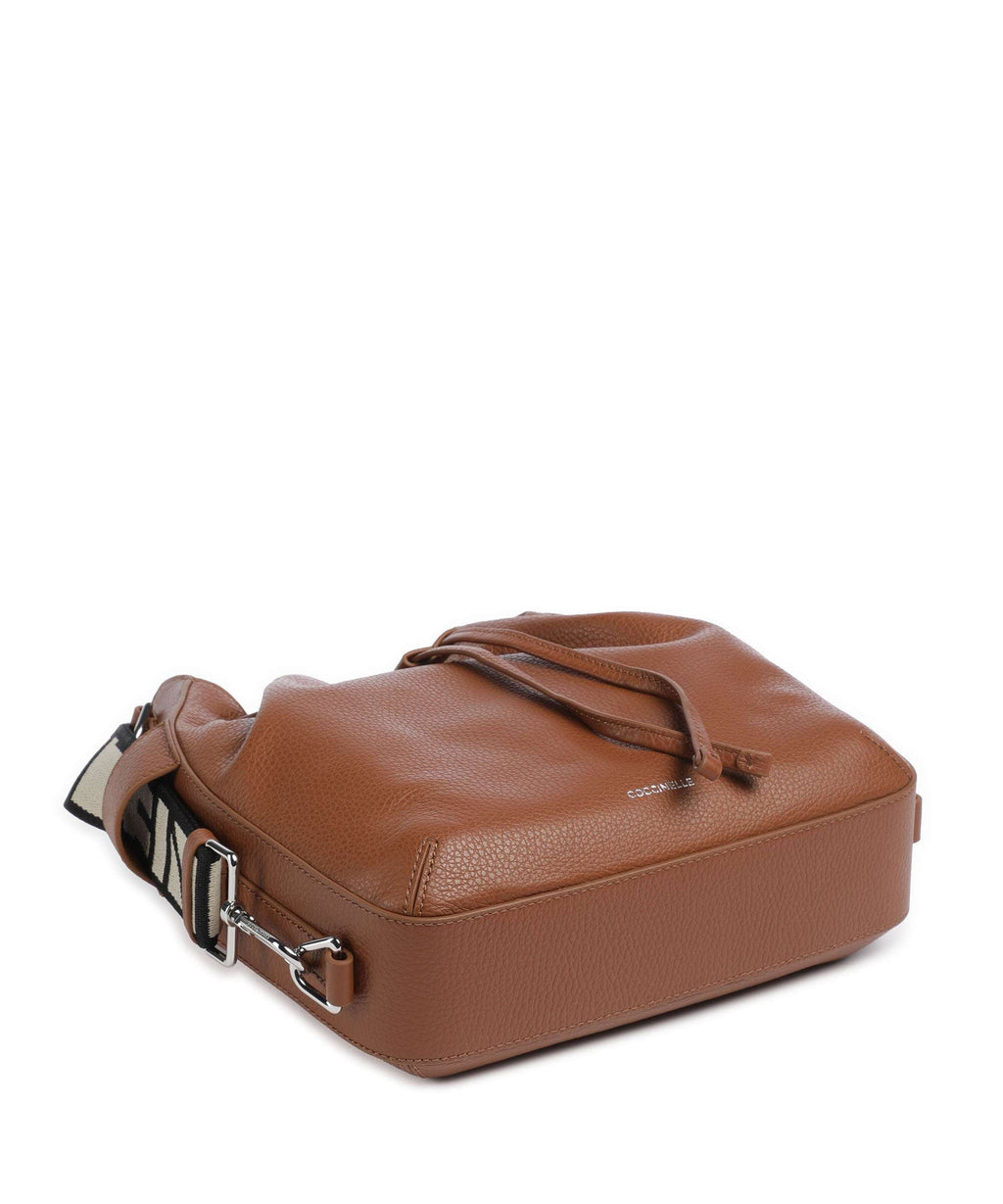 Coccinelle Gretel Ribbon Bucket bag cognac