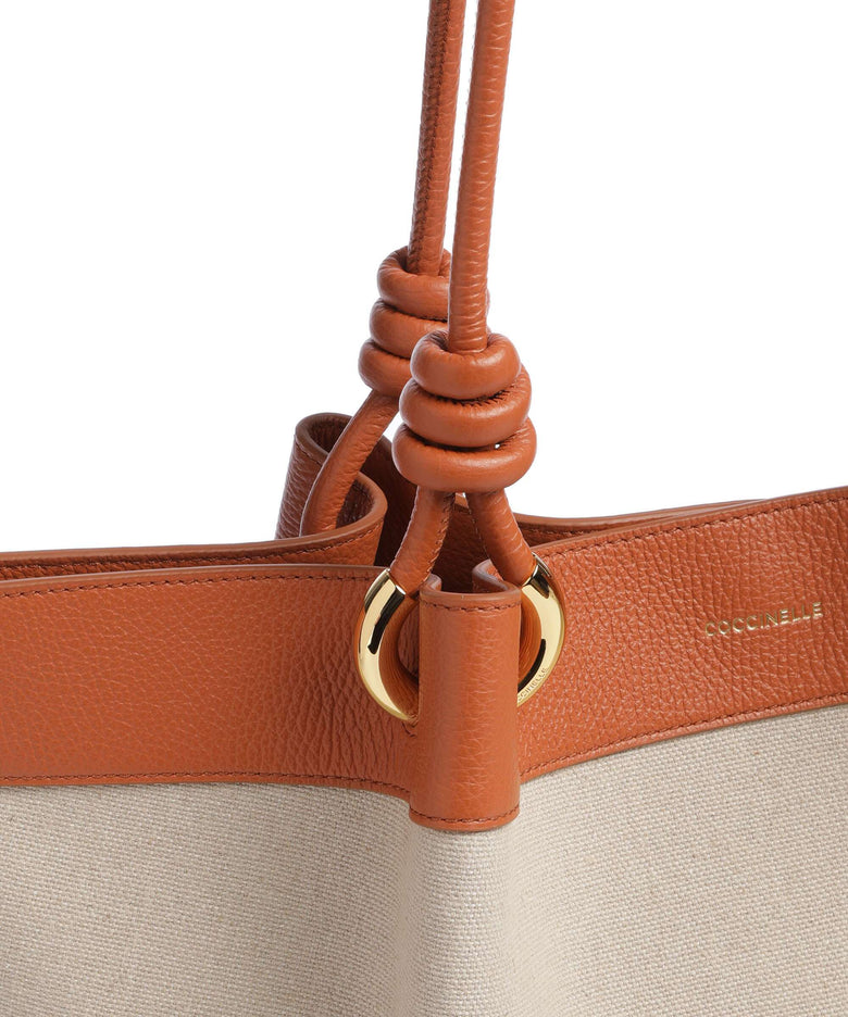 Coccinelle Finn Canvas Tote bag natural/crab