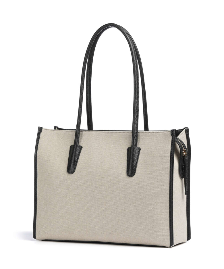 Coccinelle Myrtha Canvas Tote bag natural/noir