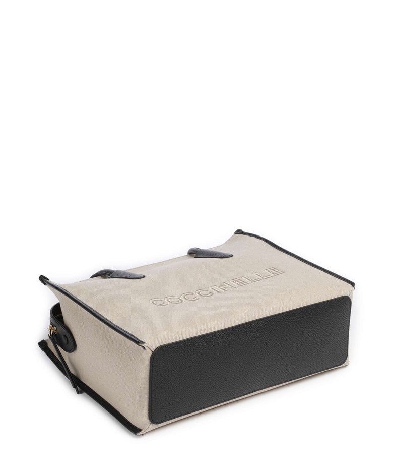 Coccinelle Myrtha Canvas Tote bag natural/noir