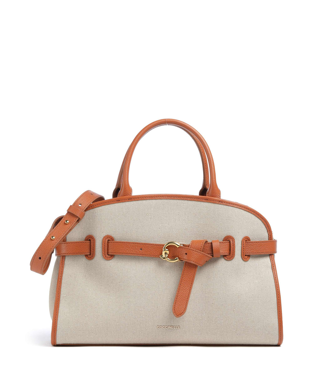 Coccinelle Sabine Canvas Handbag natural/crab