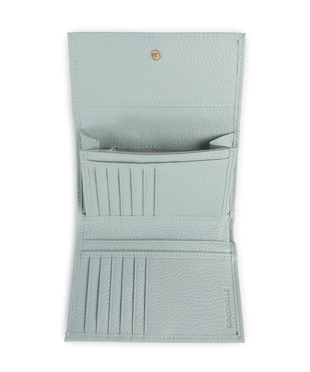 Coccinelle Metallic Soft Wallet aquamarine