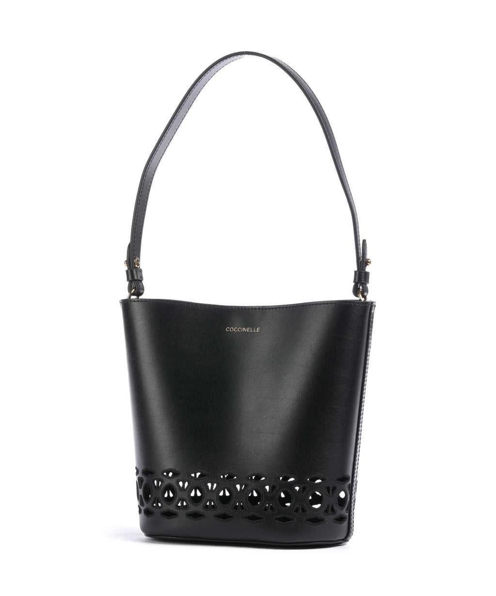 Coccinelle Nikla Monogram Sangallo Bucket bag noir