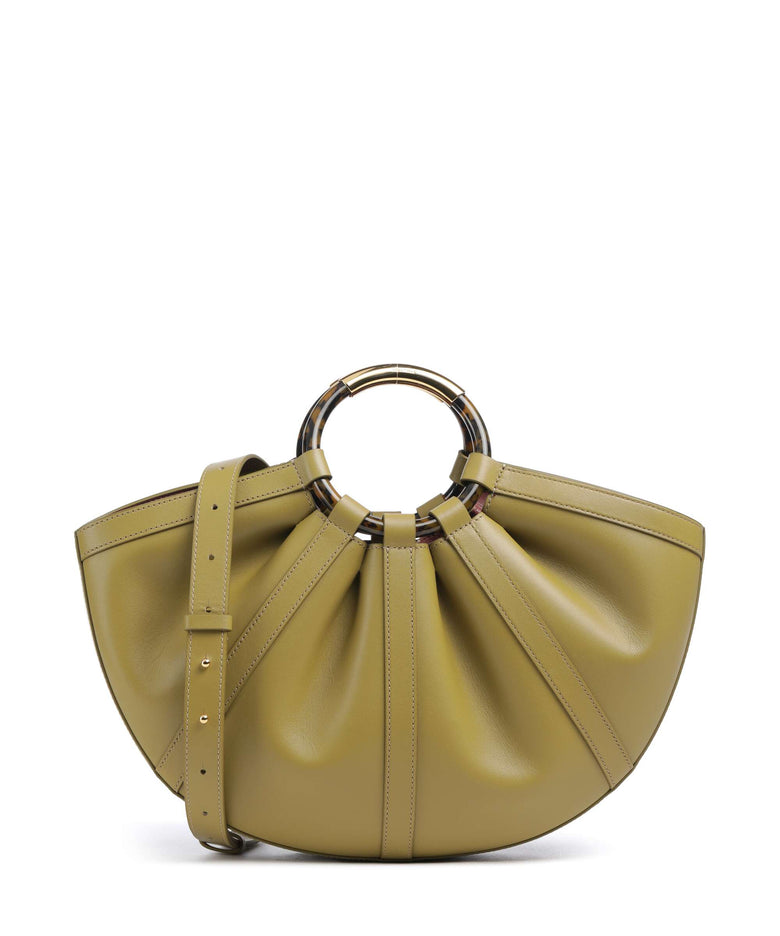 Coccinelle Shell Handbag seagrass