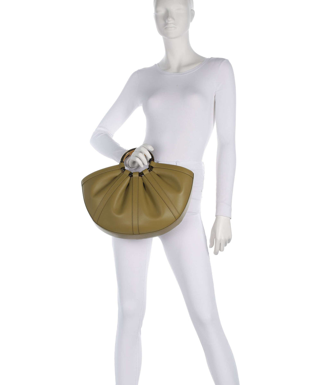 Coccinelle Shell Handbag seagrass