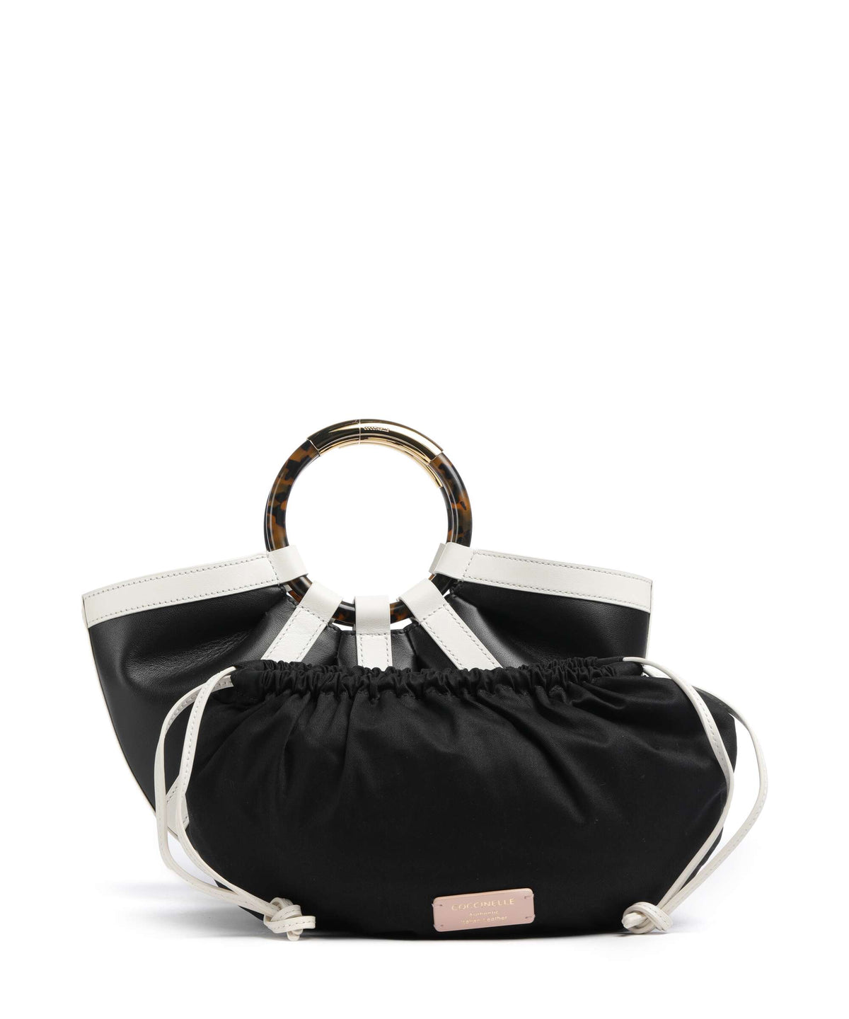 Coccinelle Shell Handbag pearl/noir