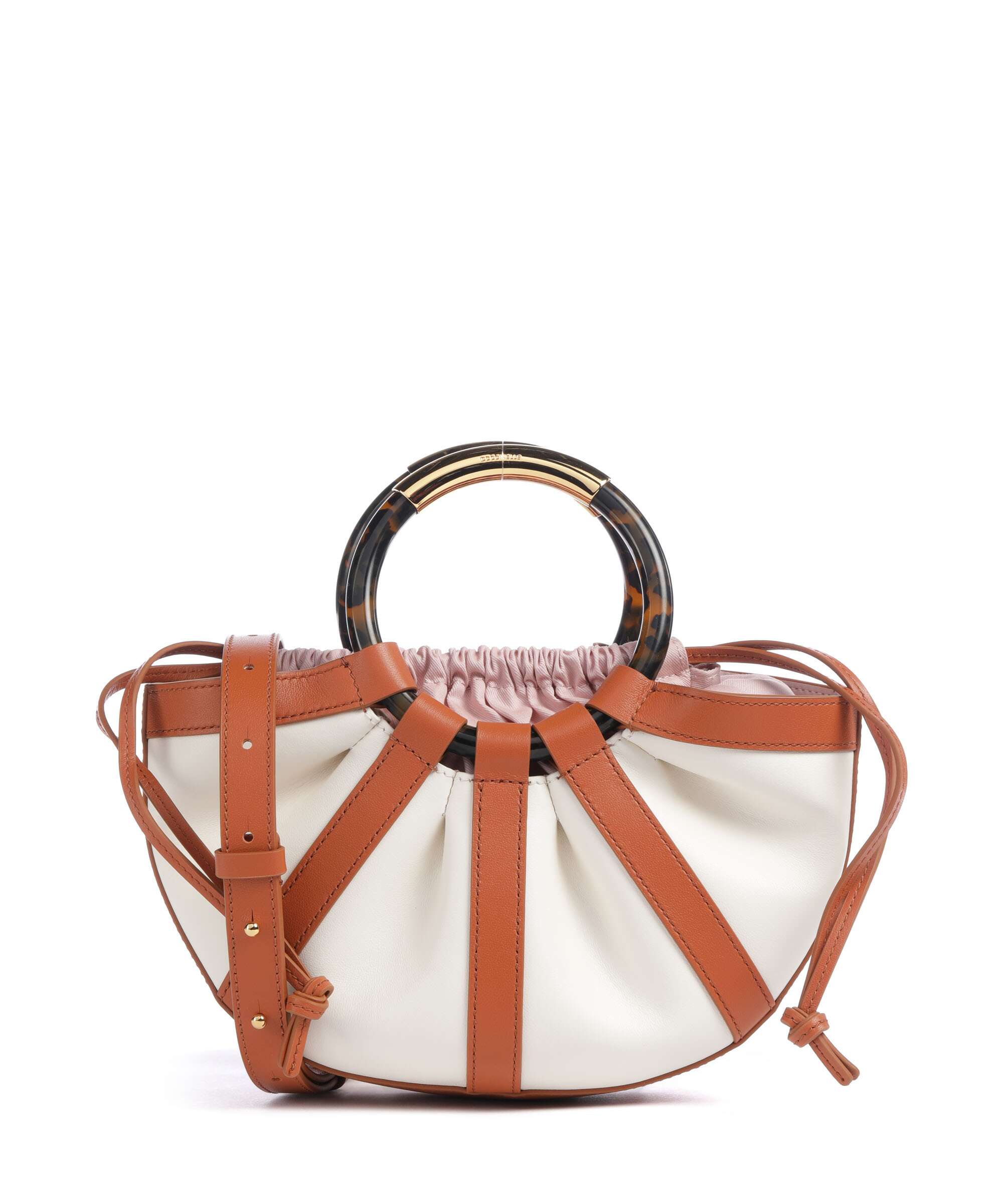 Coccinelle Shell Handbag crab/pearl
