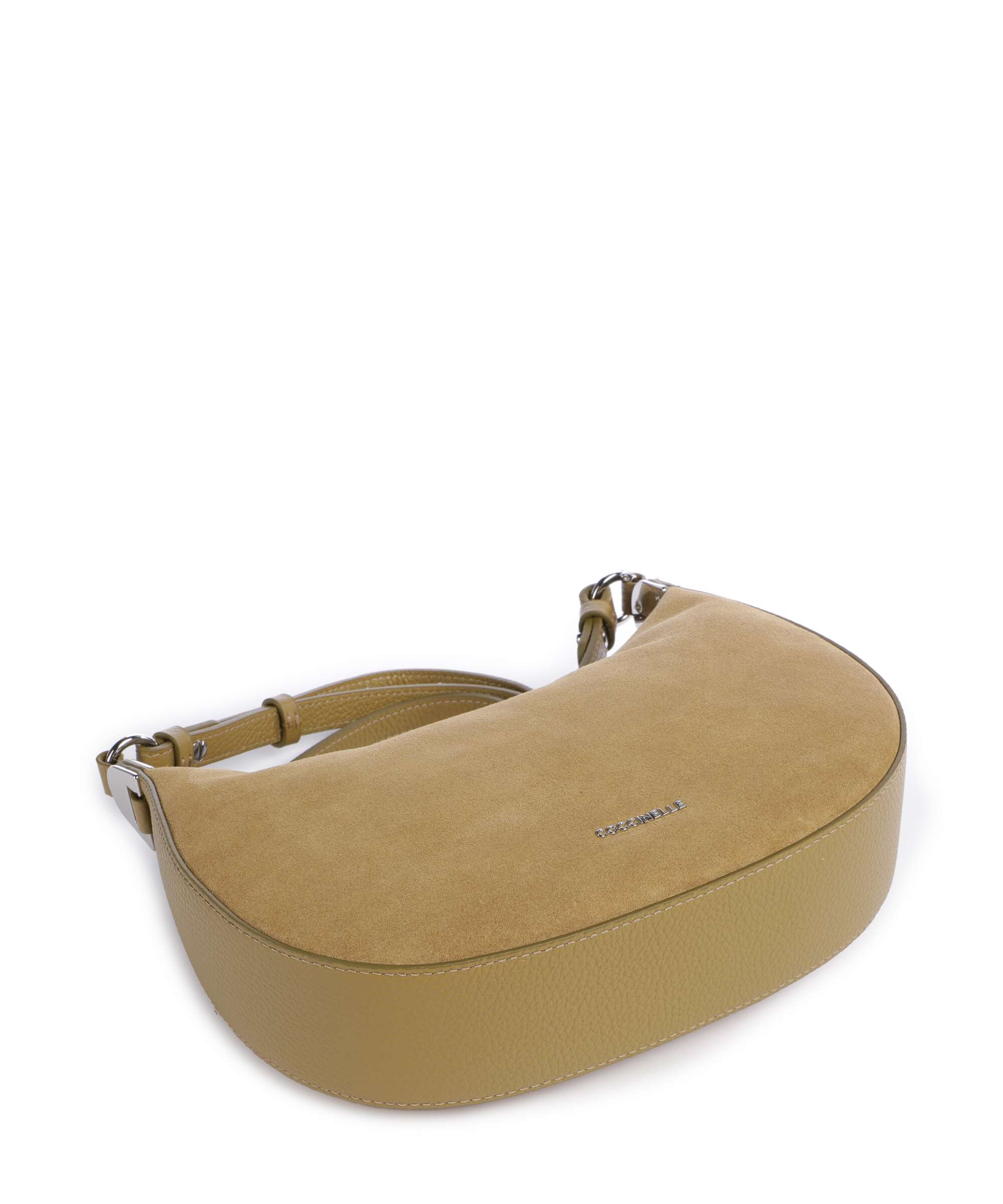 Coccinelle Fujiko Suede Crossbody bag seagrass