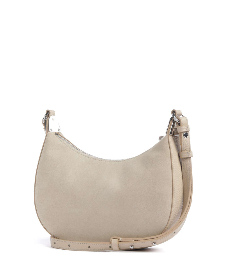 Coccinelle Fujiko Suede Crossbody bag sandshell