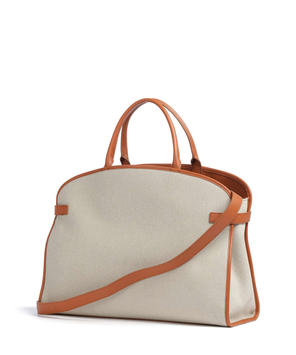 Coccinelle Sabine Canvas Handbag natural/crab