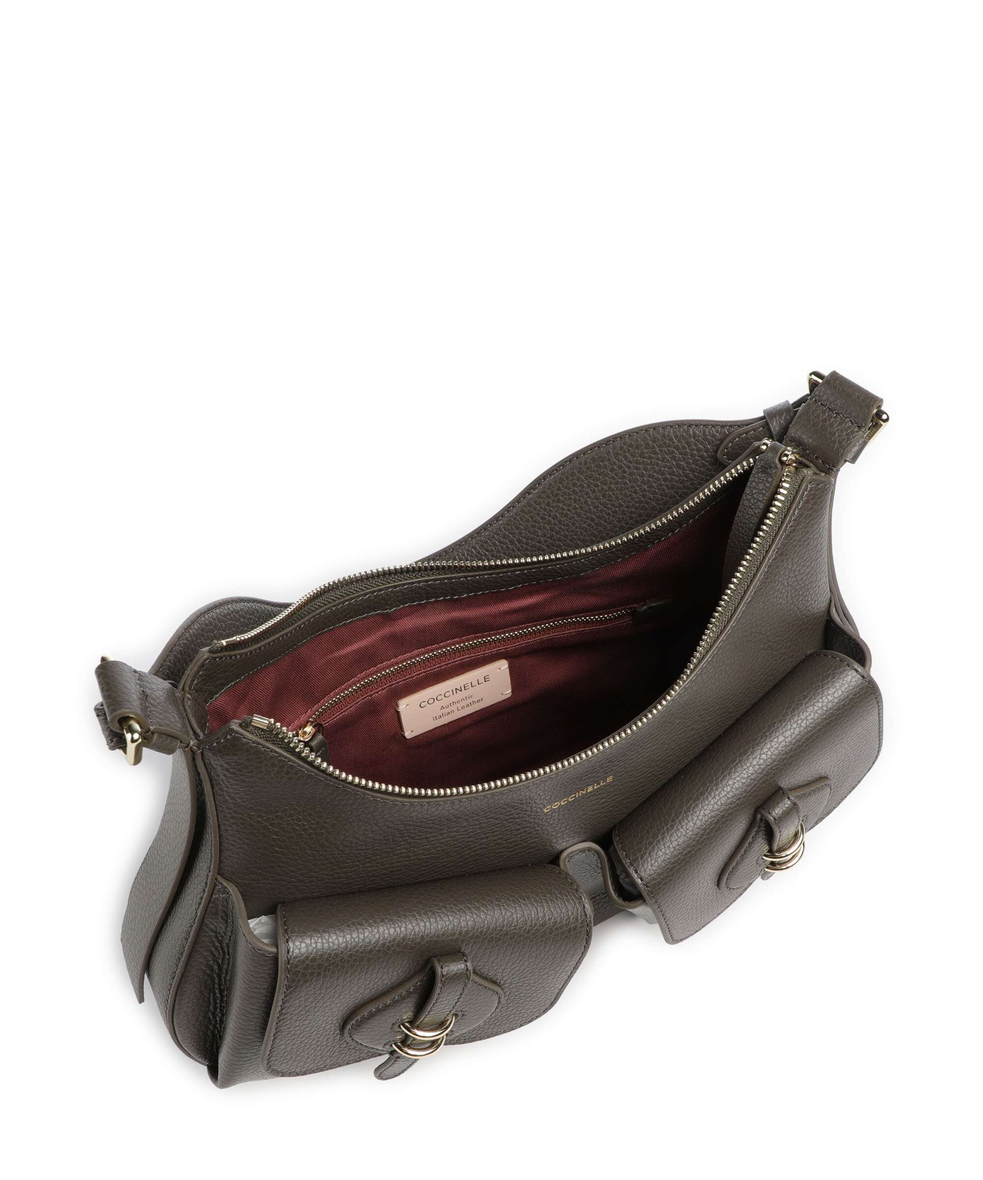 Coccinelle Mavery Pocket Hobo bag fango