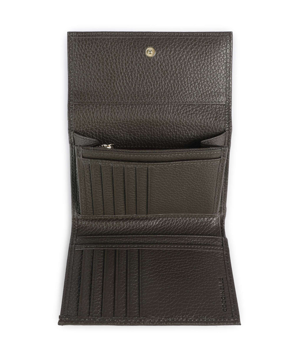 Coccinelle Metallic Soft Wallet fango
