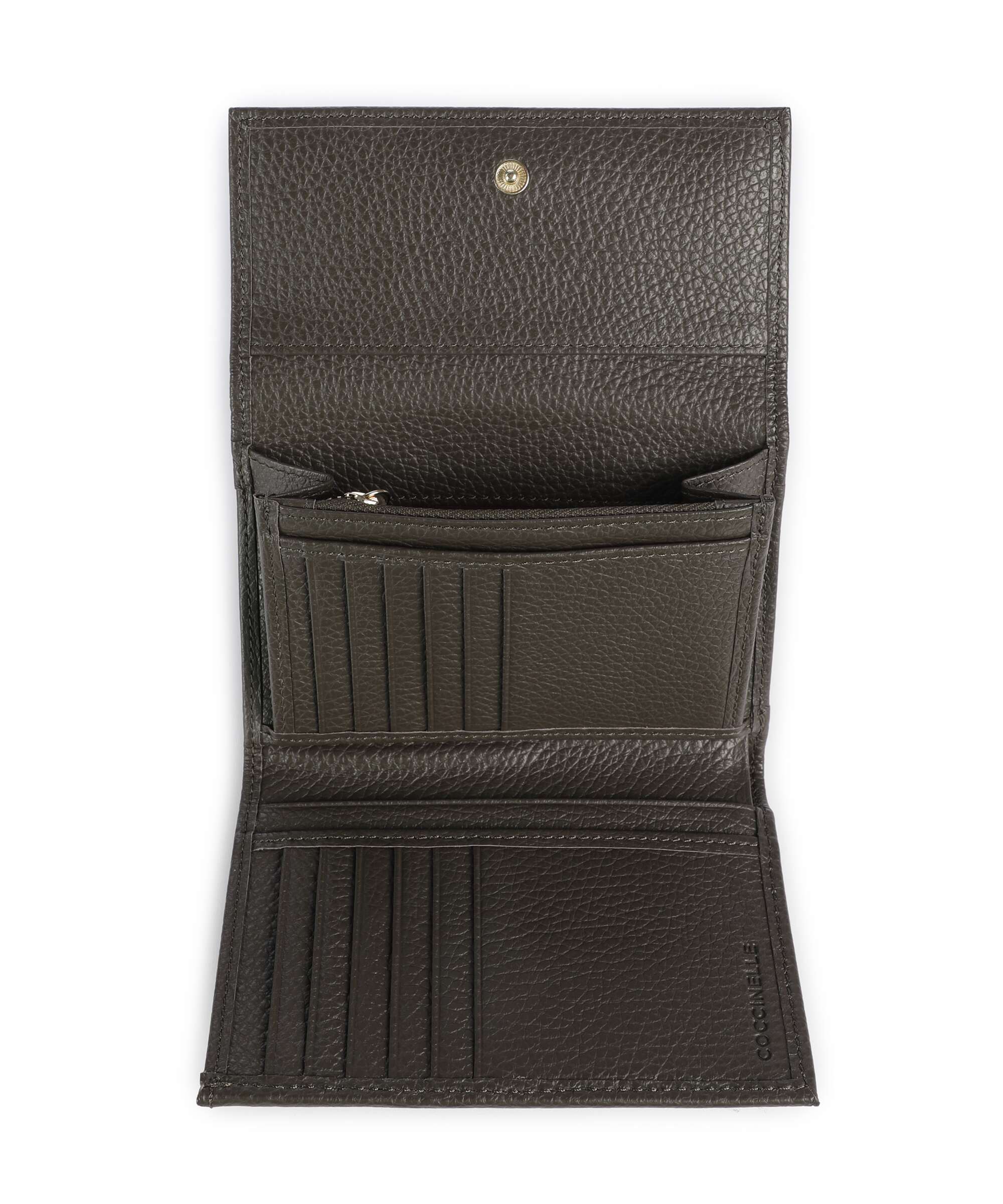 Coccinelle Metallic Soft Wallet fango