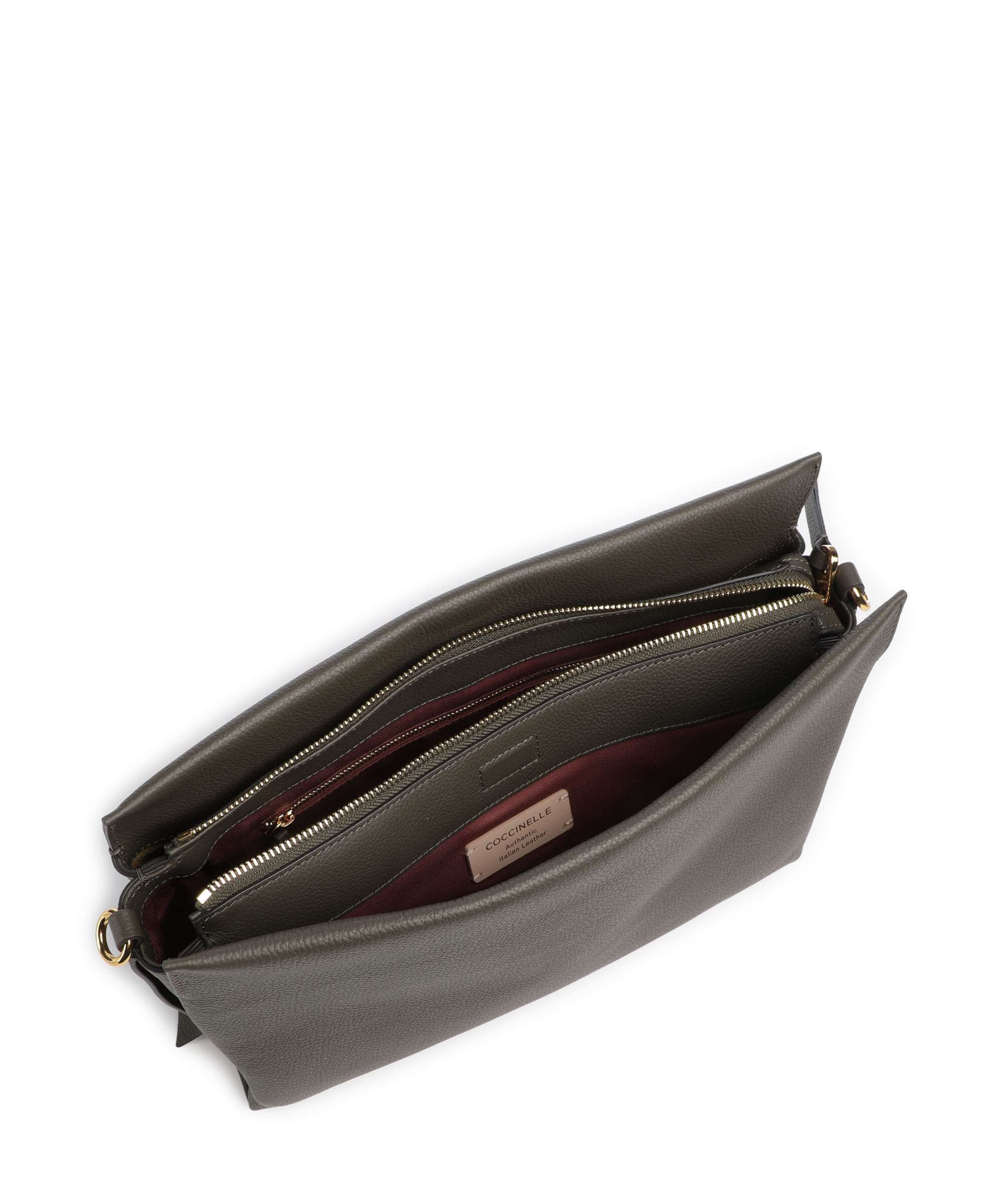 Coccinelle Boheme Grana Double Hobo bag fango/honey