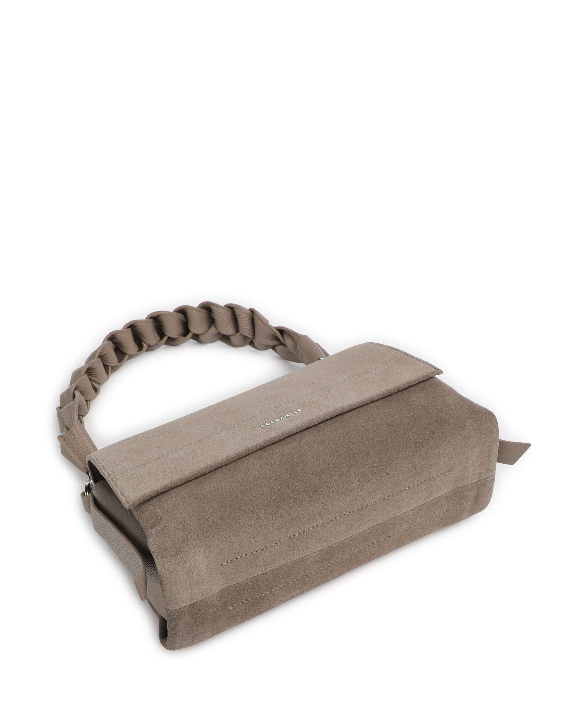 Coccinelle Boheme Suede Shoulder bag warm taupe