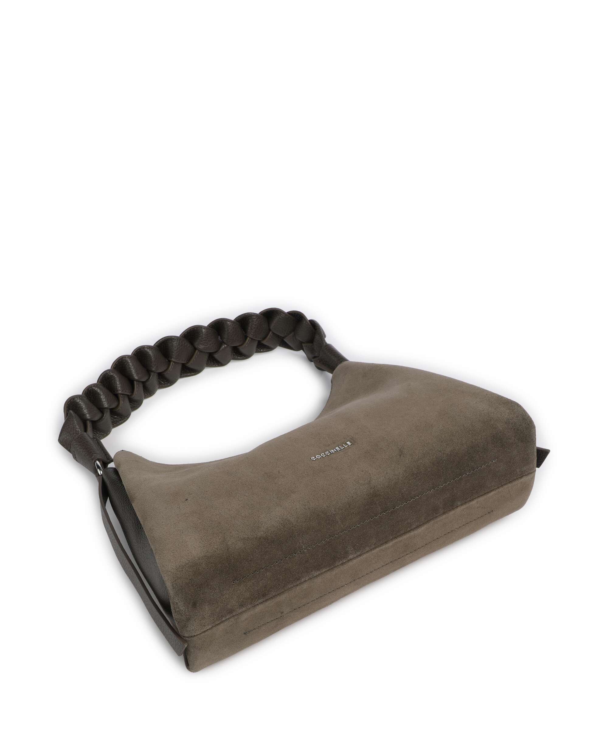 Coccinelle Boheme Suede Shoulder bag fango