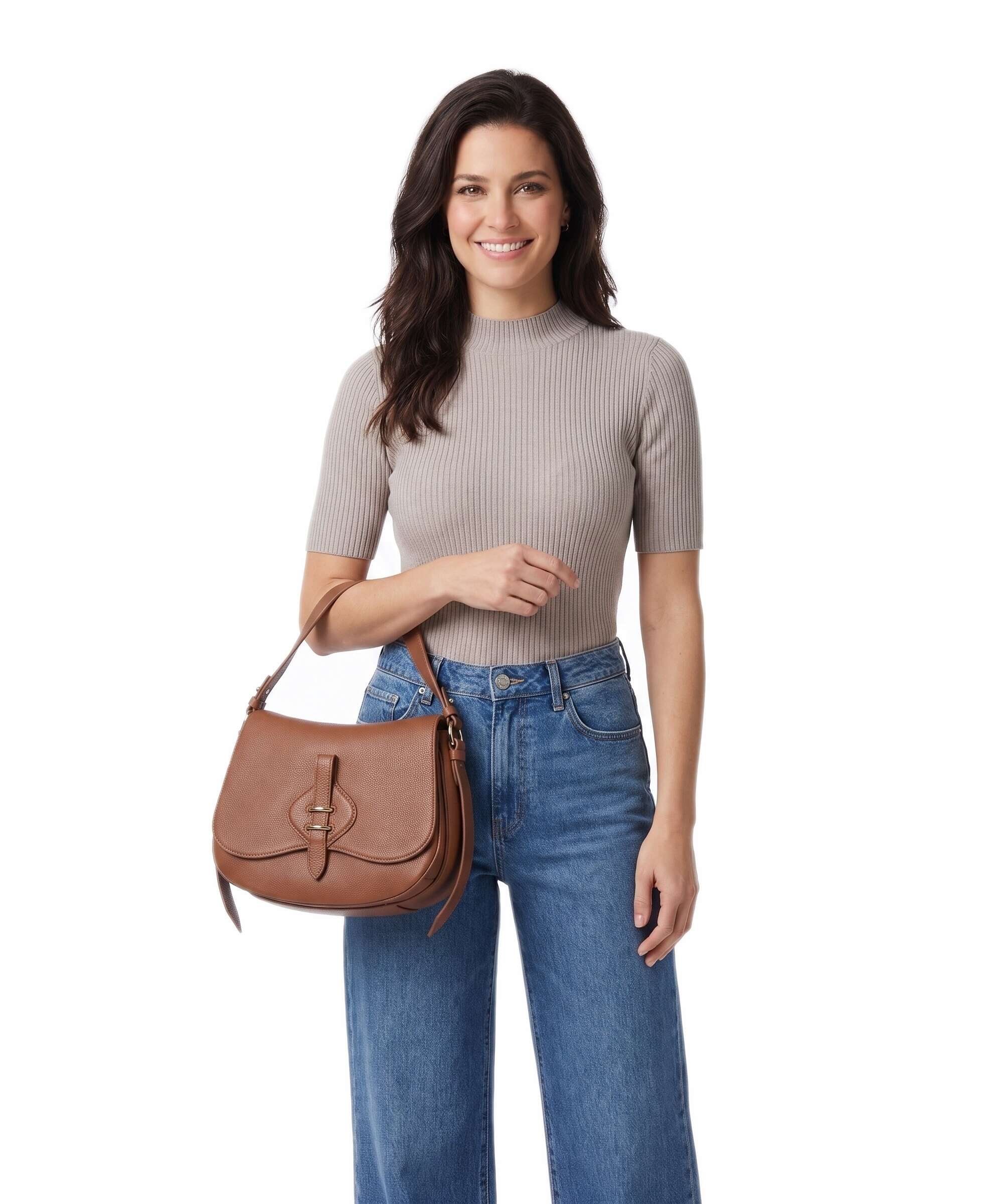 Coccinelle Mavery Handbag cognac