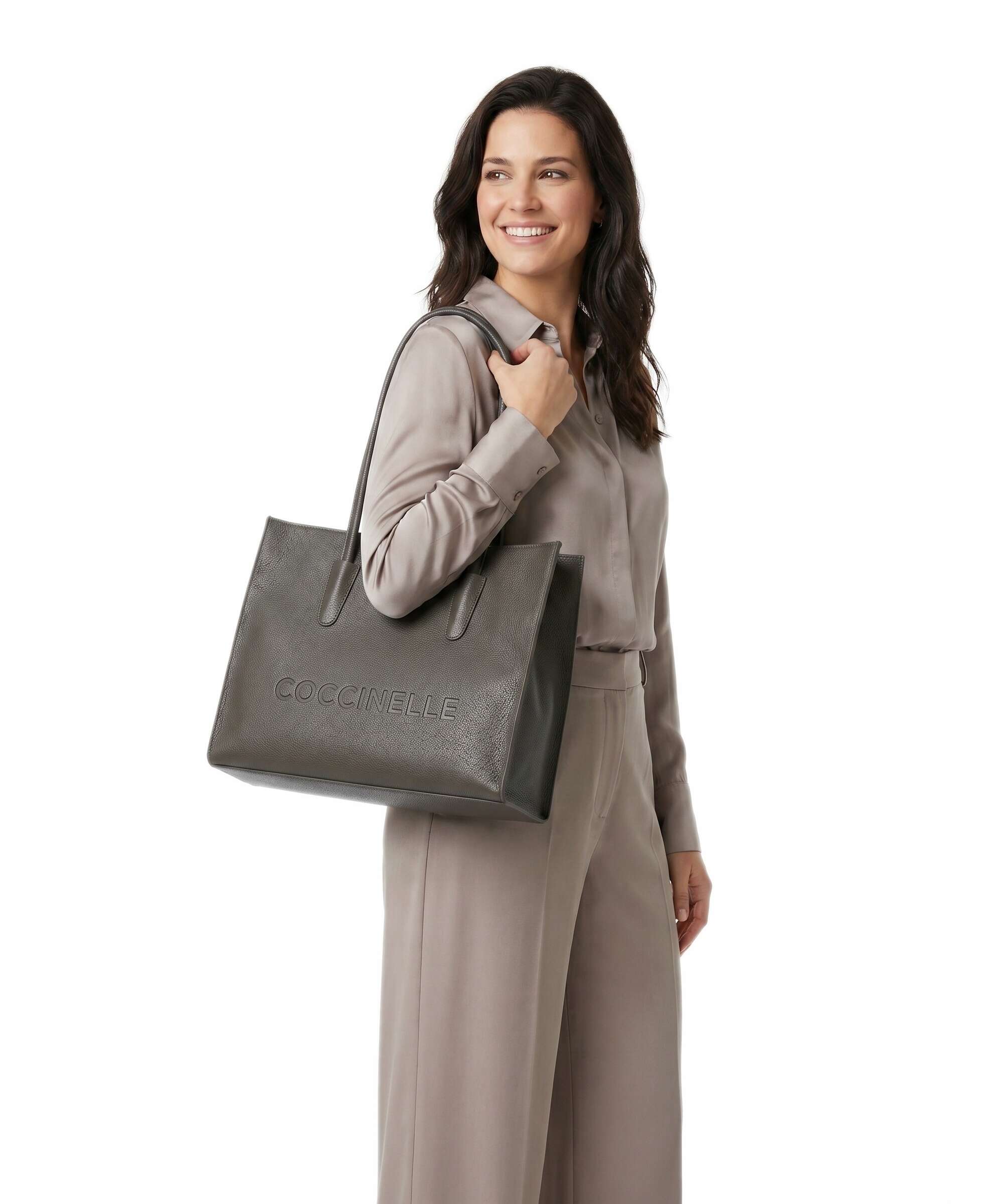 Coccinelle Myrtha Tote bag fango