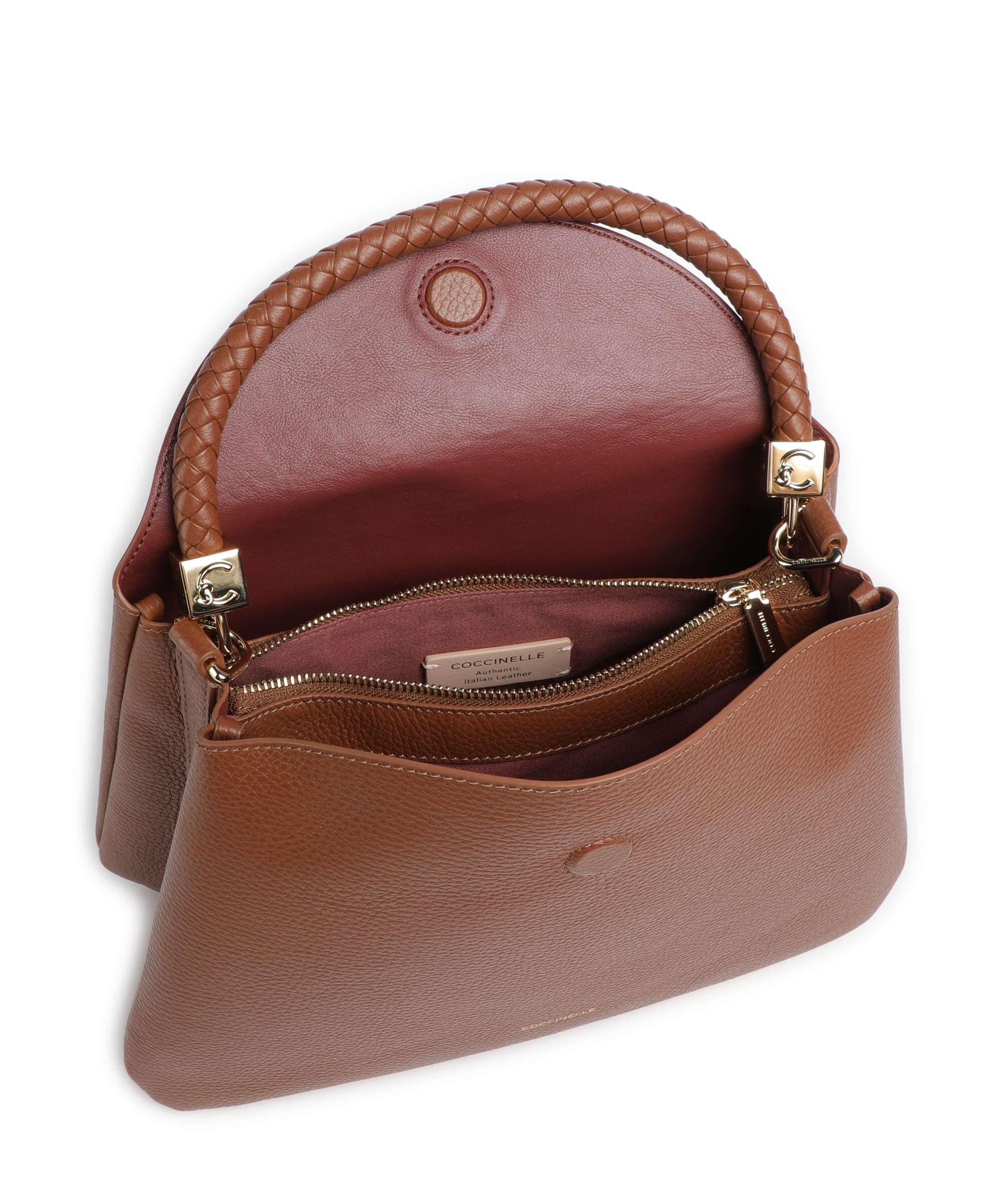 Coccinelle Tiggy Handbag cognac