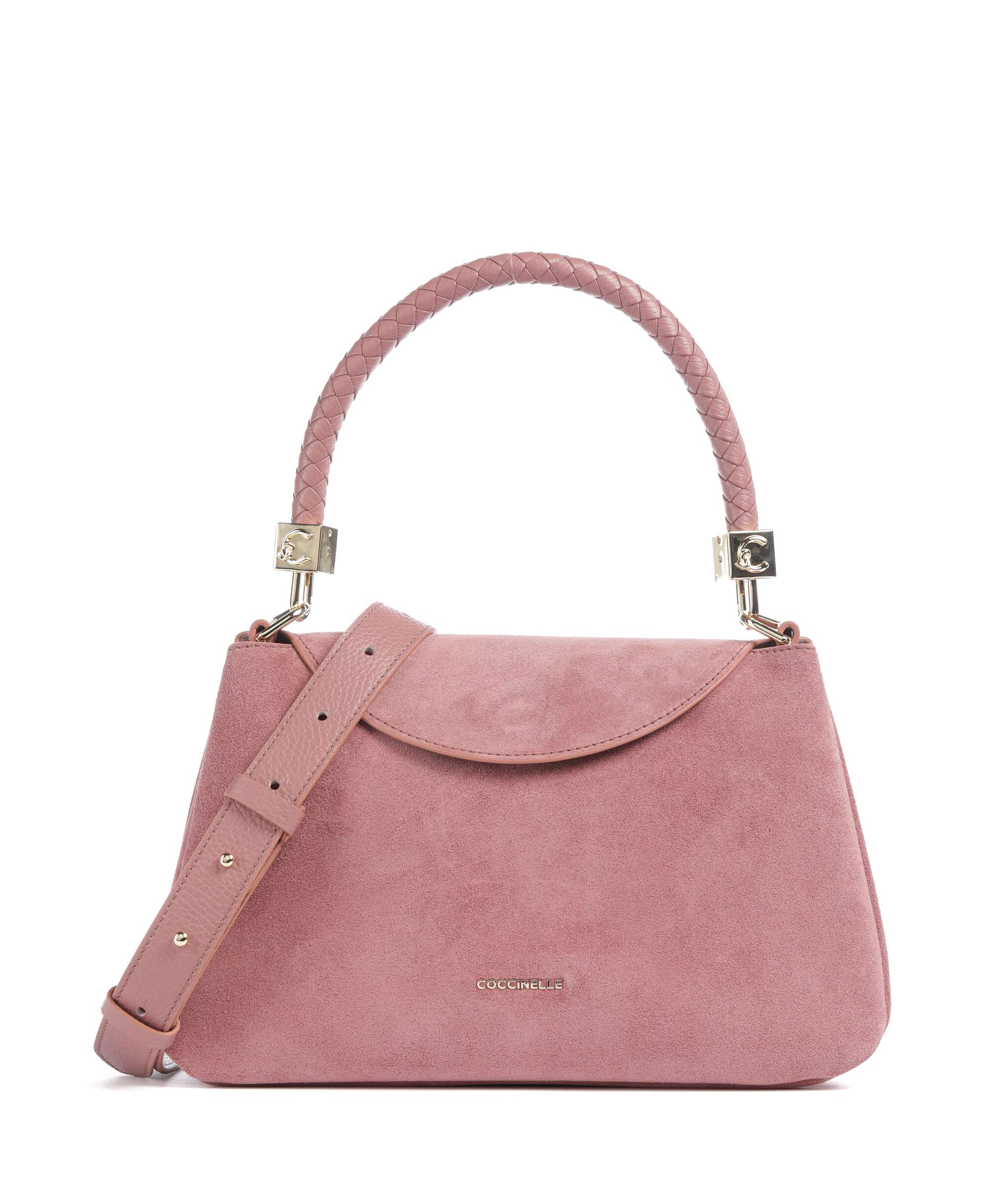 Coccinelle Tiggy Suede Shoulder bag winter rose