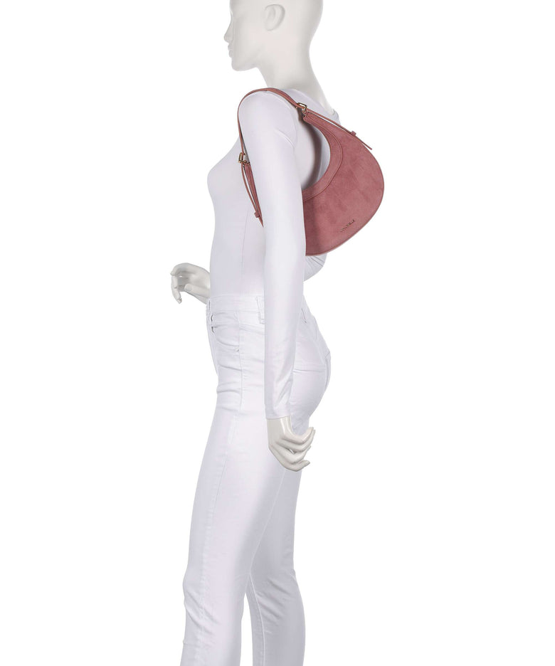 Coccinelle Whisper Suede Shoulder bag winter rose
