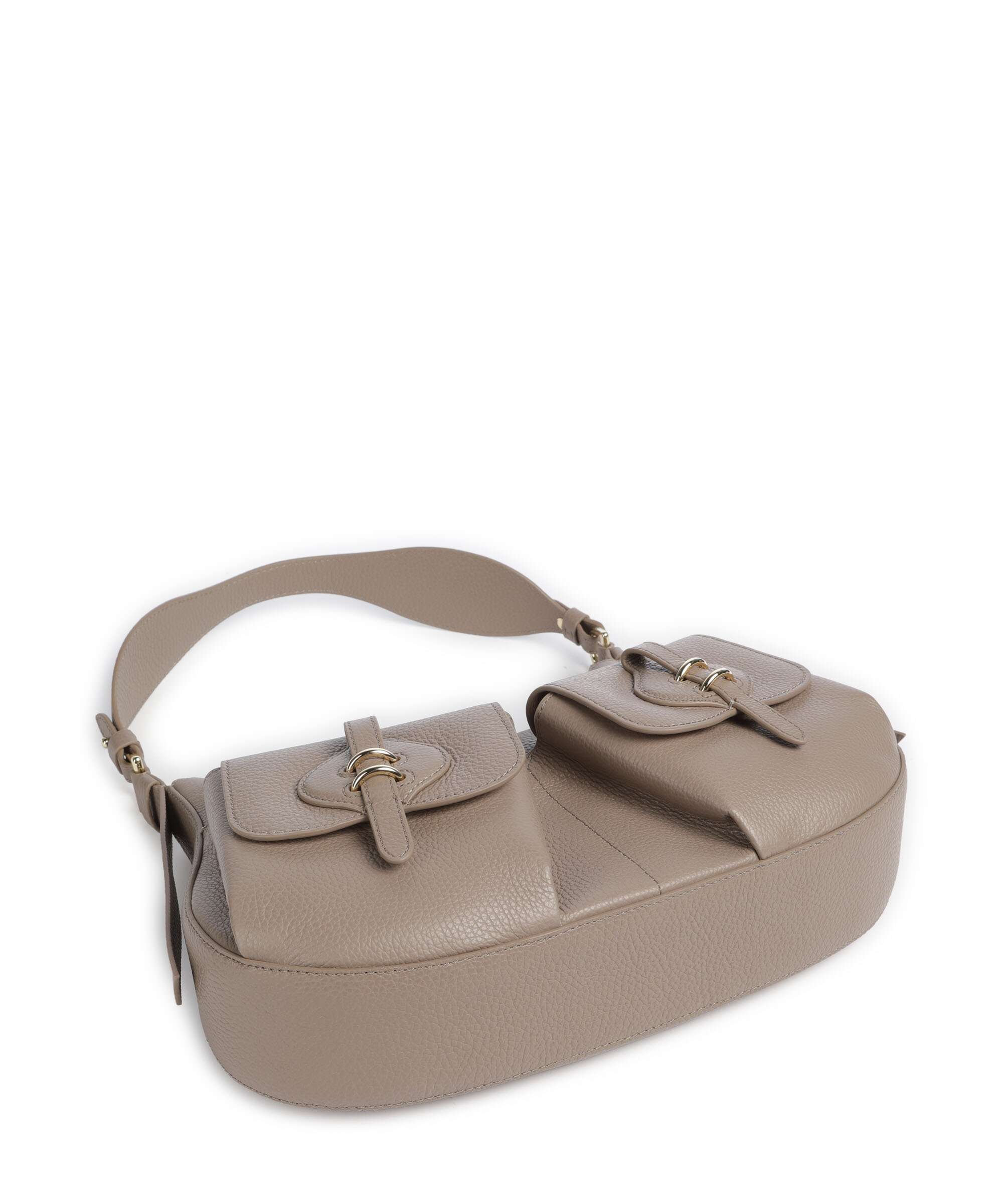 Coccinelle Mavery Pocket Hobo bag warm taupe