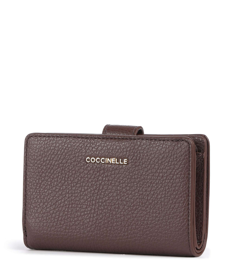 Coccinelle Metallic Soft Wallet berry