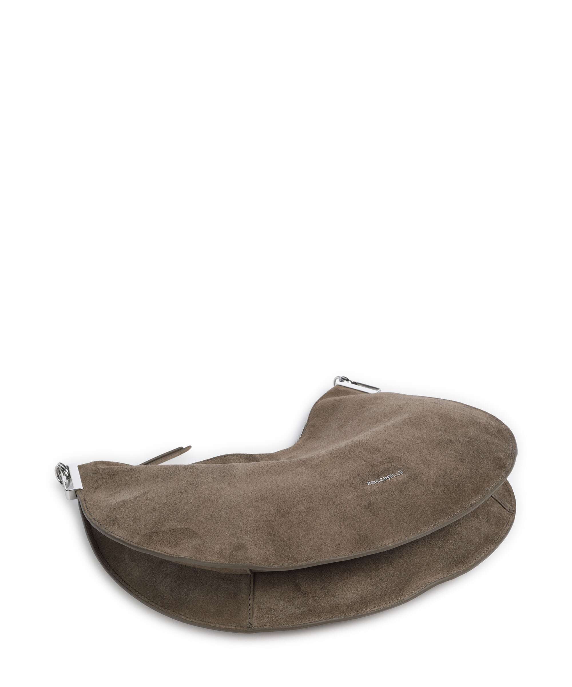 Coccinelle Sunup Suede Shoulder bag fango