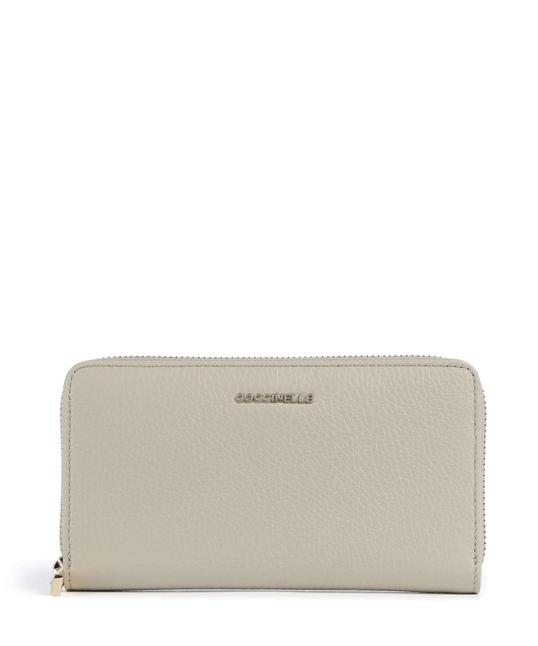 Coccinelle Metallic Soft Wallet eucalipto