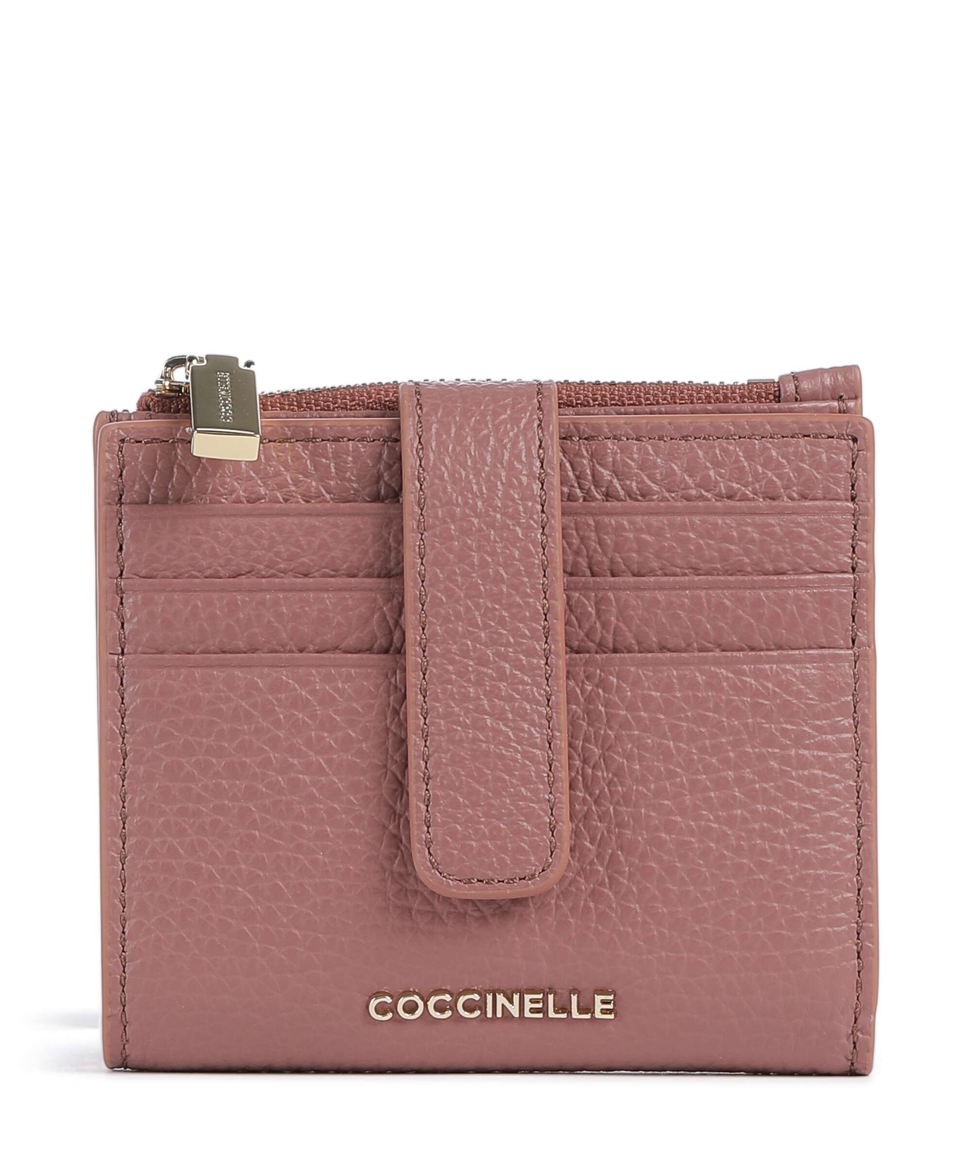 Coccinelle Metallic Soft Wallet winter rose
