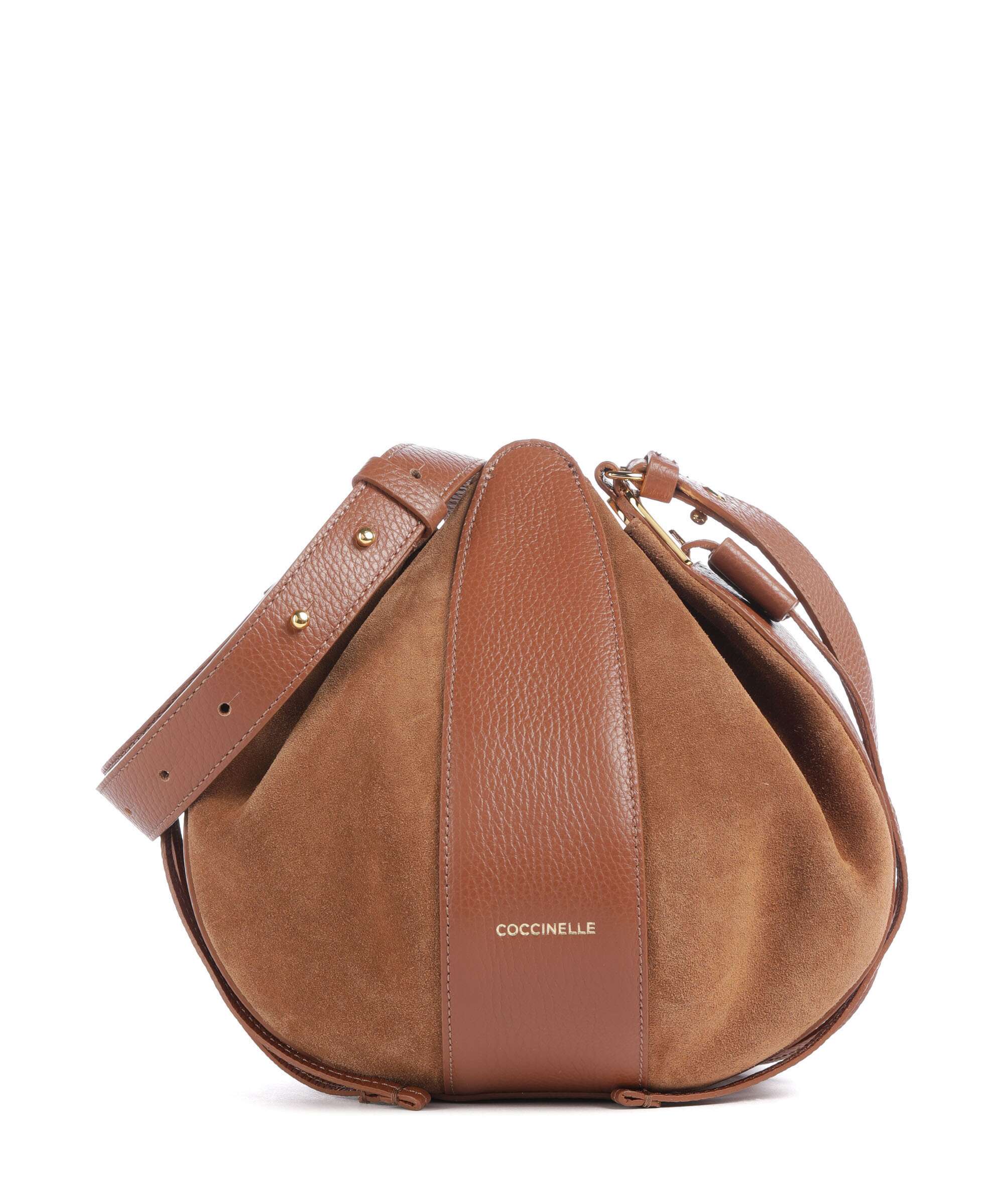 Coccinelle Boom Bucket bag cognac