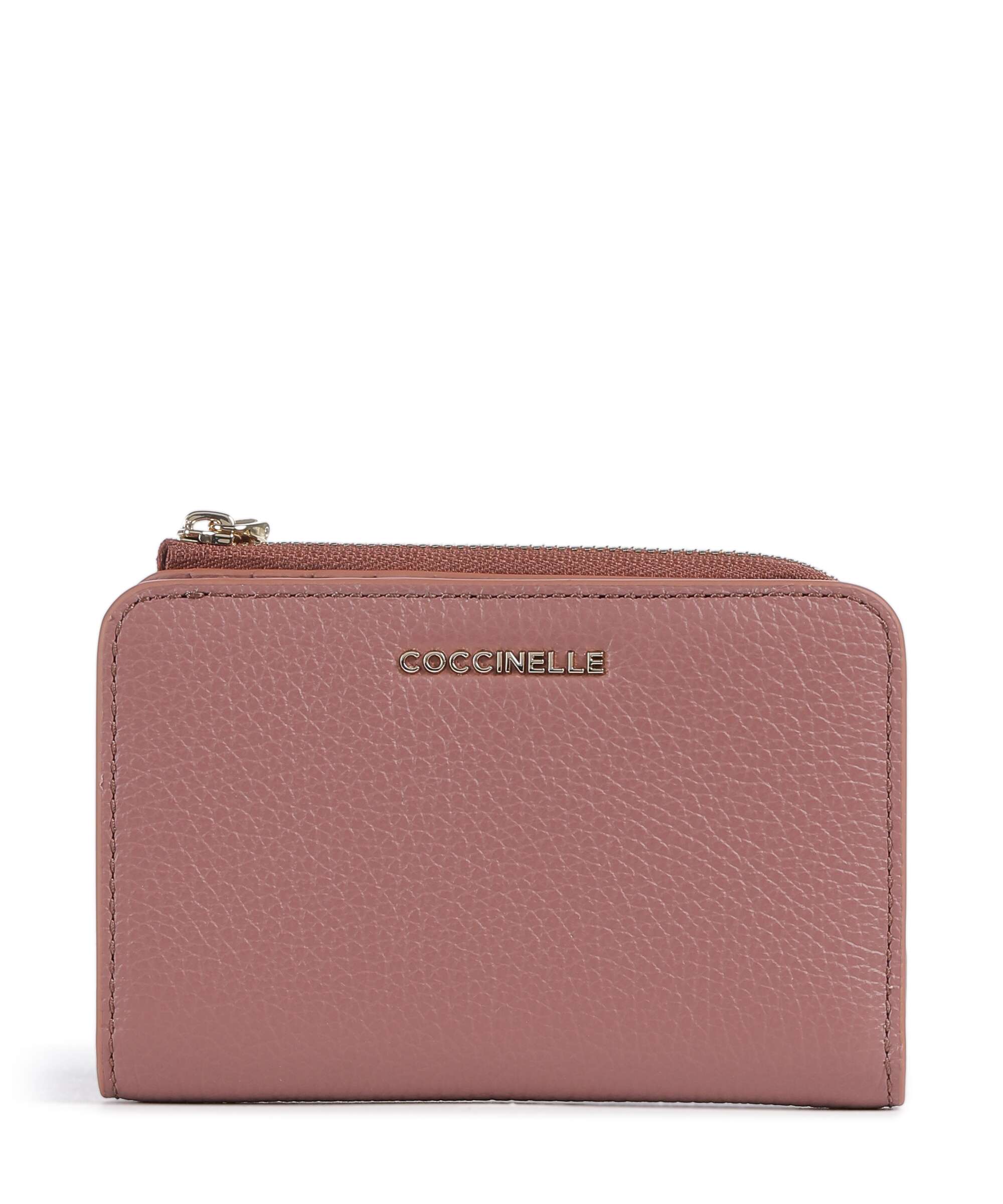 Coccinelle Metallic Soft Wallet winter rose
