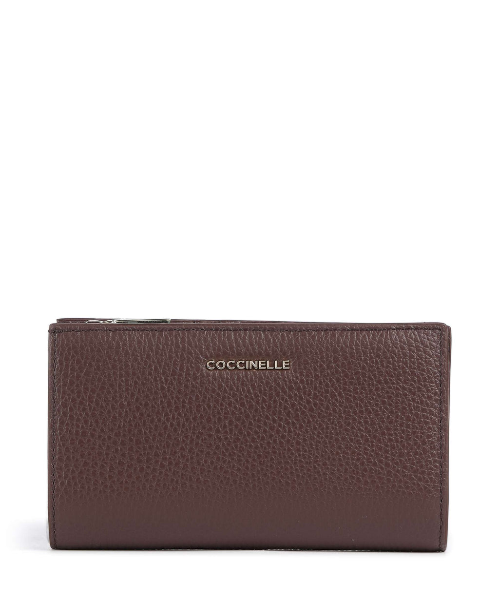 Coccinelle Metallic Soft Wallet berry