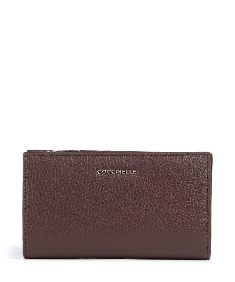 Coccinelle Metallic Soft Wallet berry
