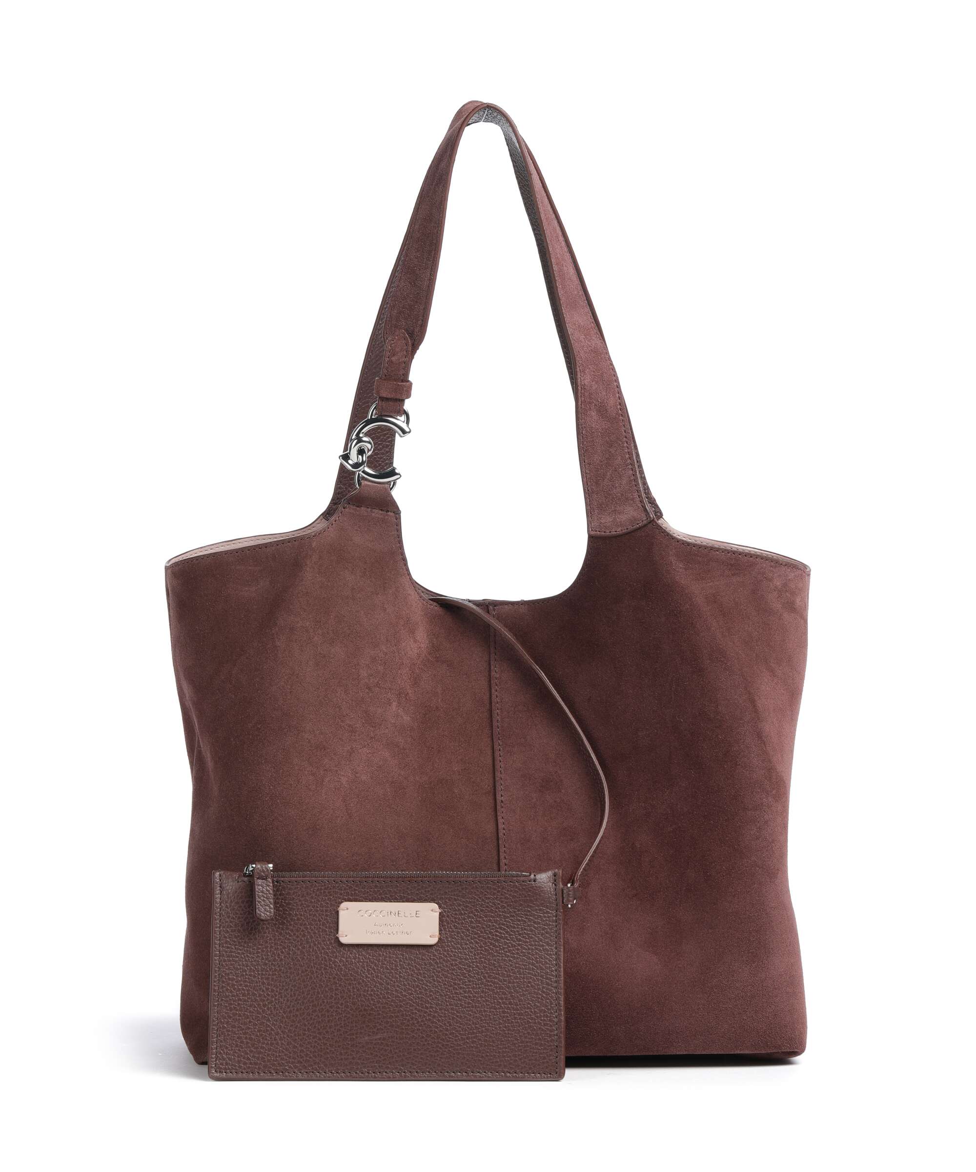 Coccinelle C-Easy Suede Hobo bag berry