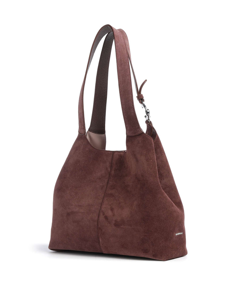 Coccinelle C-Easy Suede Hobo bag berry