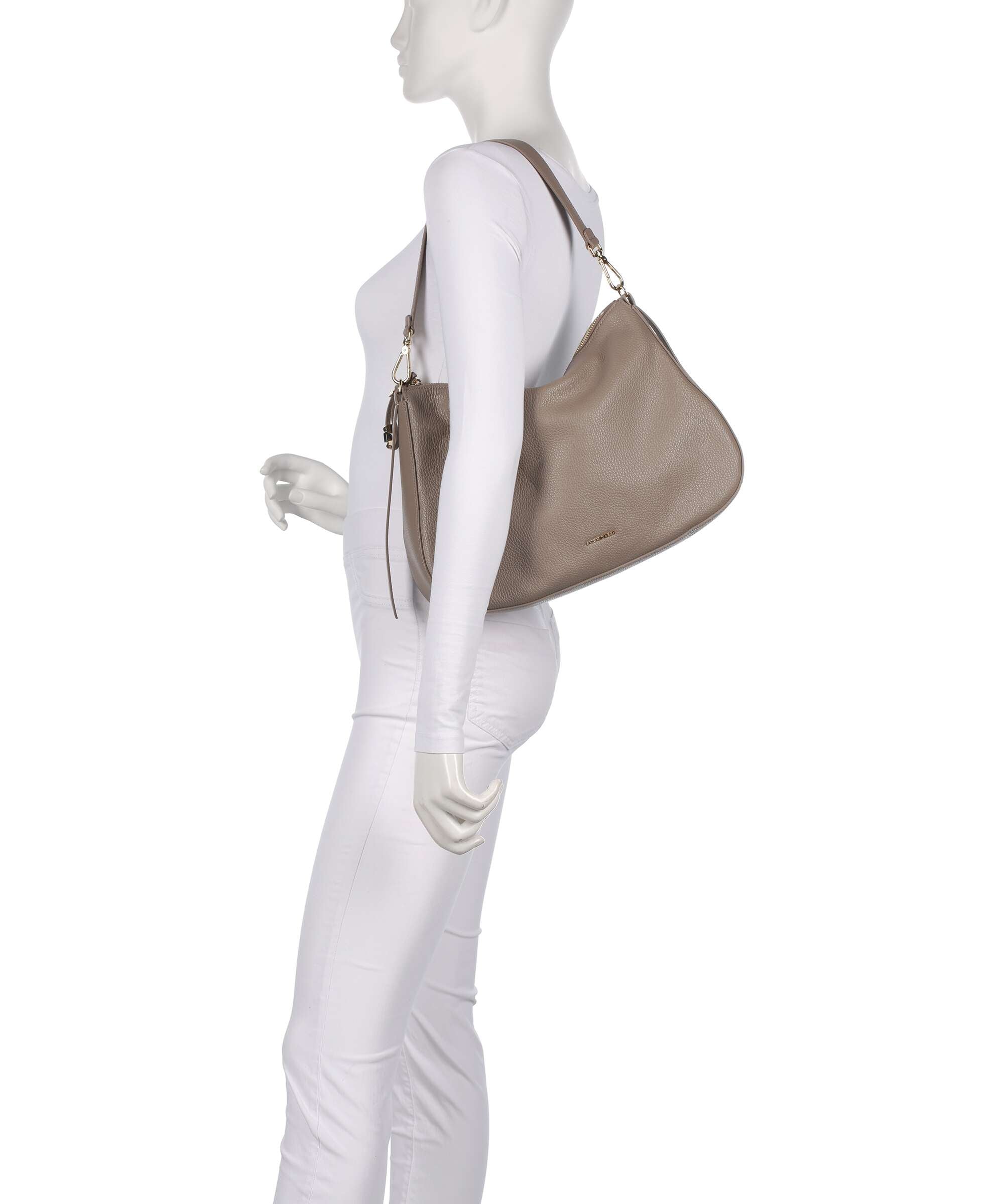 Coccinelle Nory Hobo bag warm taupe
