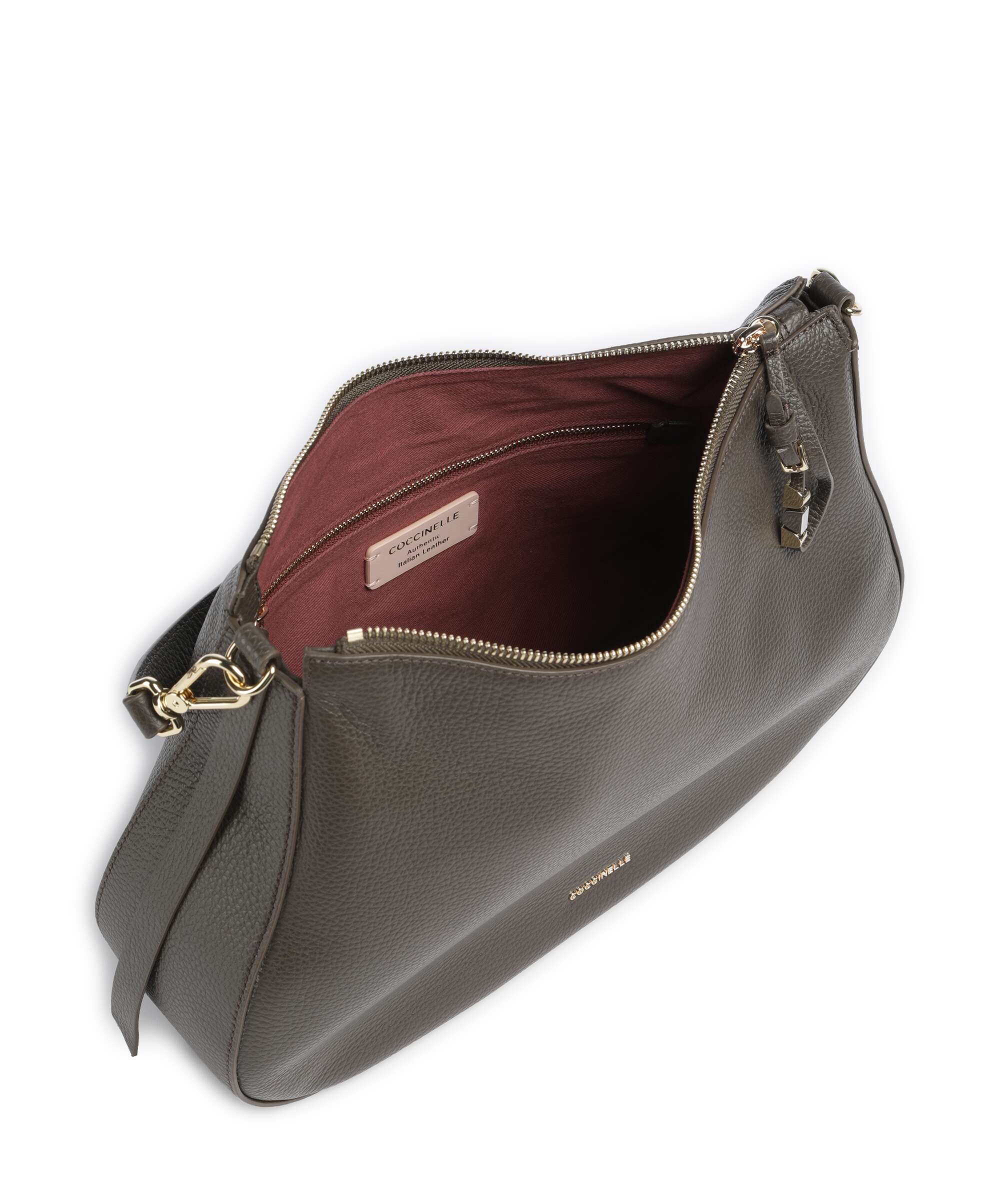 Coccinelle Nory Hobo bag fango
