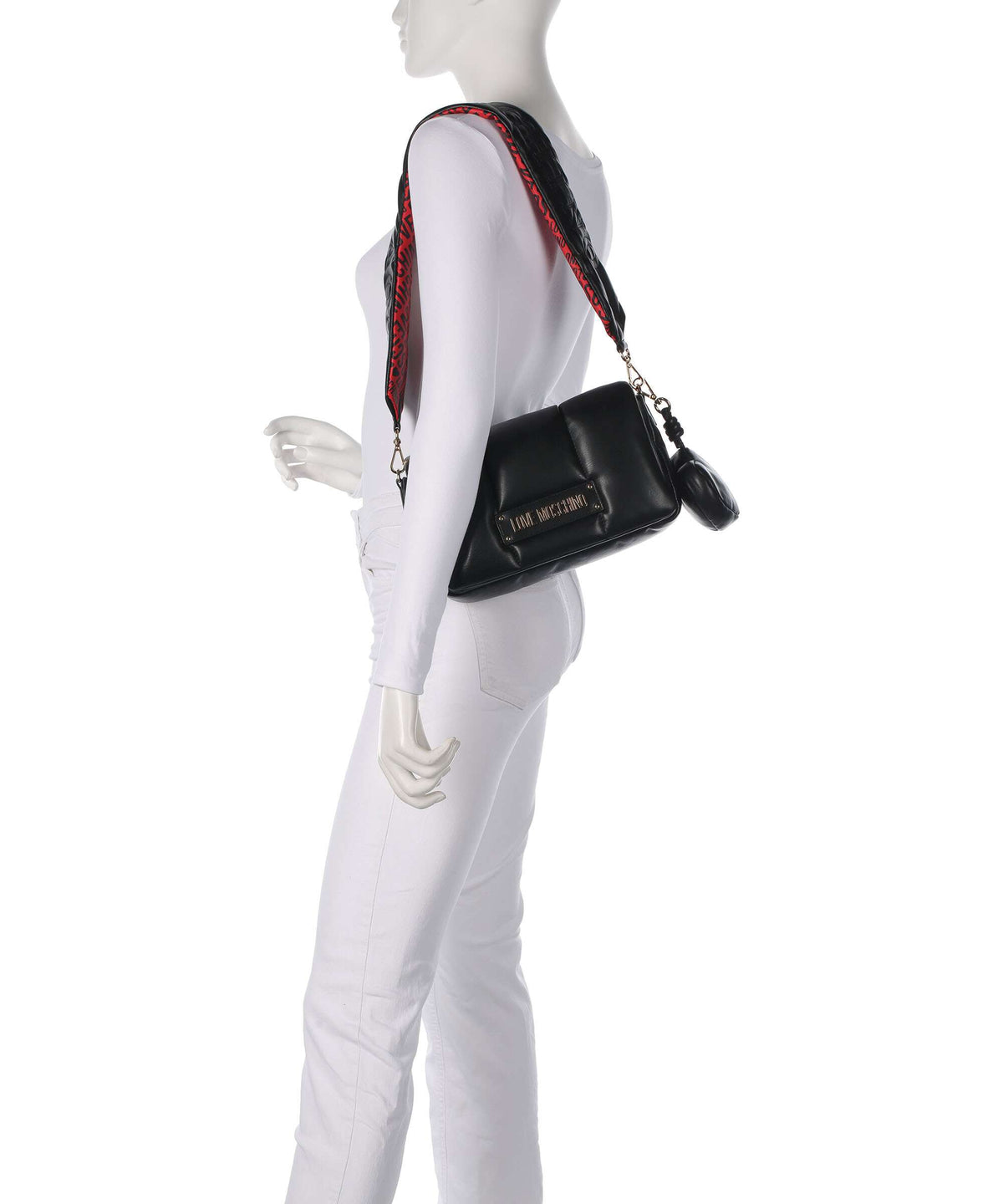 Love Moschino Puffy Shoulder bag black/red