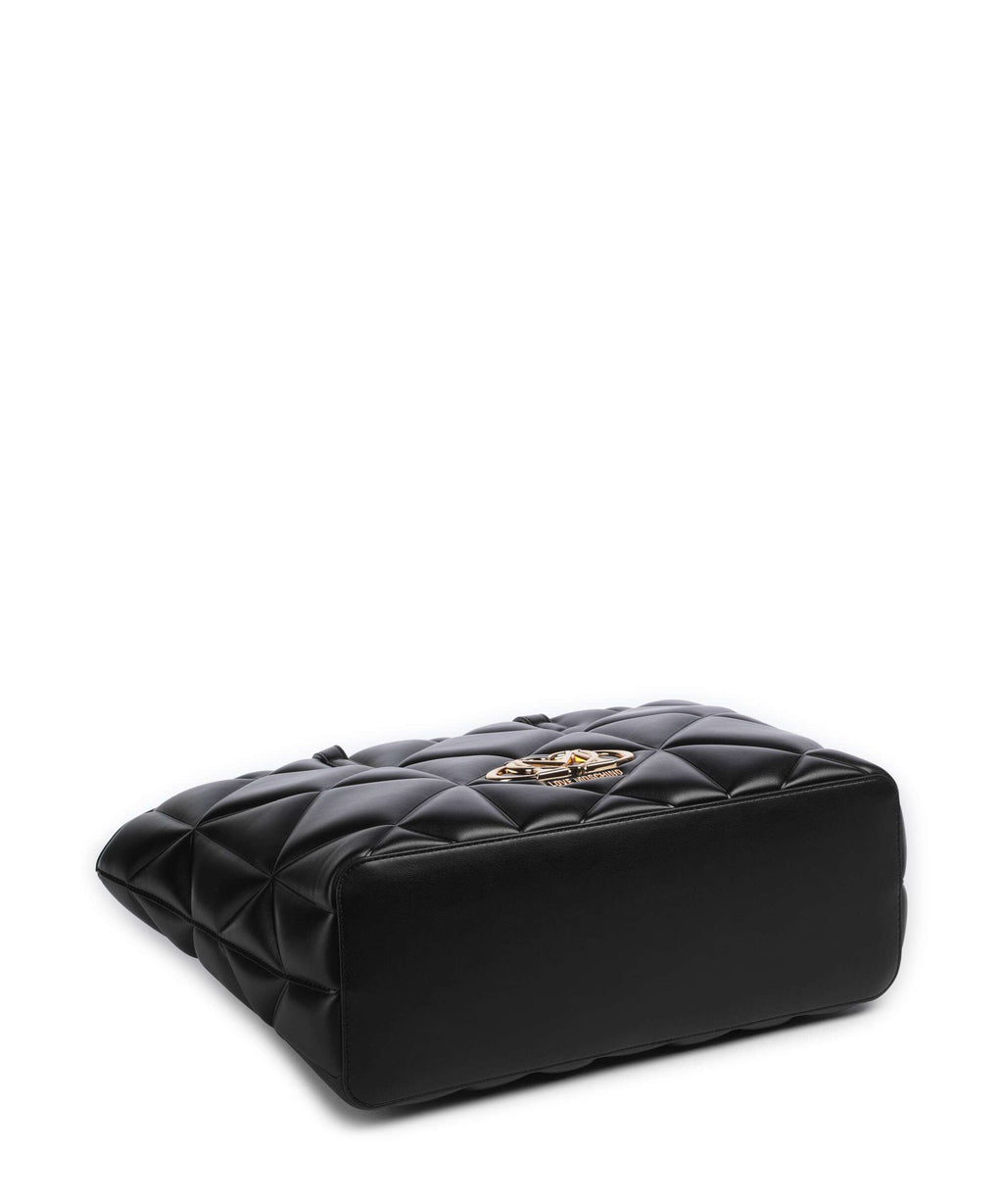 Love Moschino Embossed Q Tote bag black