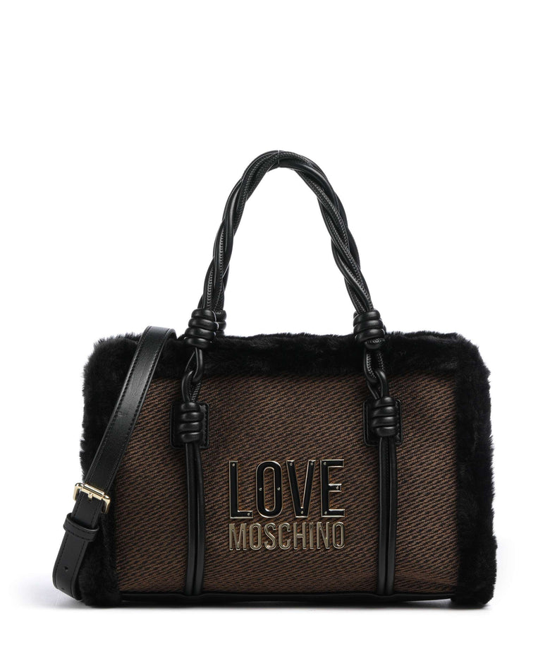 Love Moschino Wintery Handbag chocolate/black
