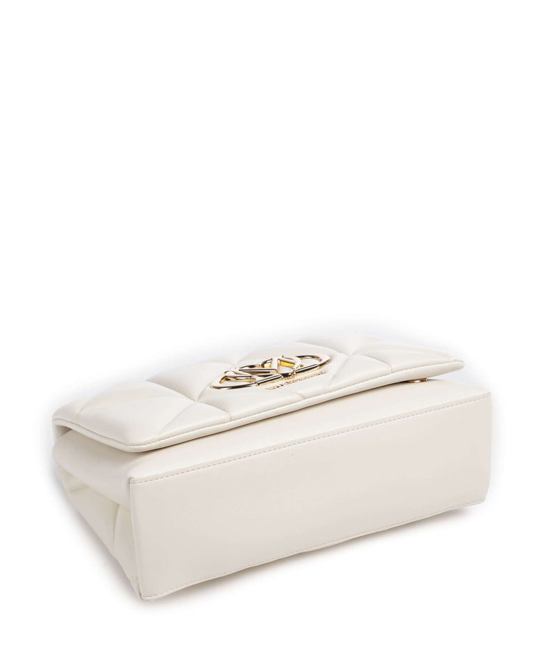 Love Moschino Embossed Q Shoulder bag ivory