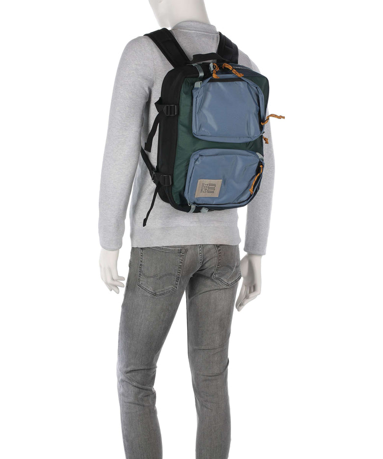 Topo Designs Global Briefcase stone blue/forest
