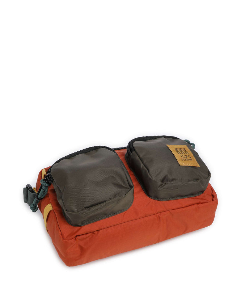 Topo Designs Block Crossbody bag woodland/terracotta