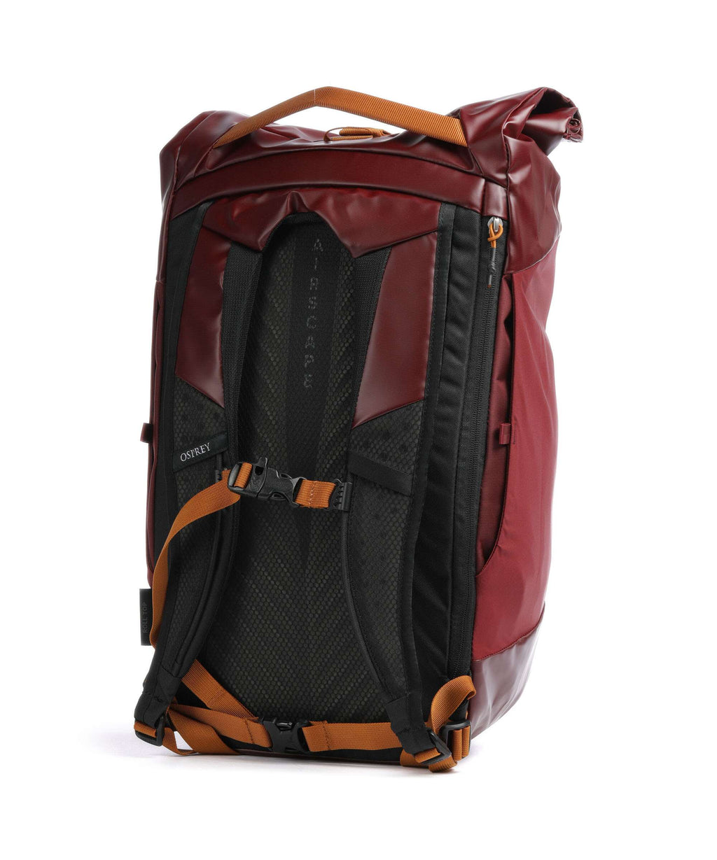 Osprey Transporter Rolltop backpack red mountain