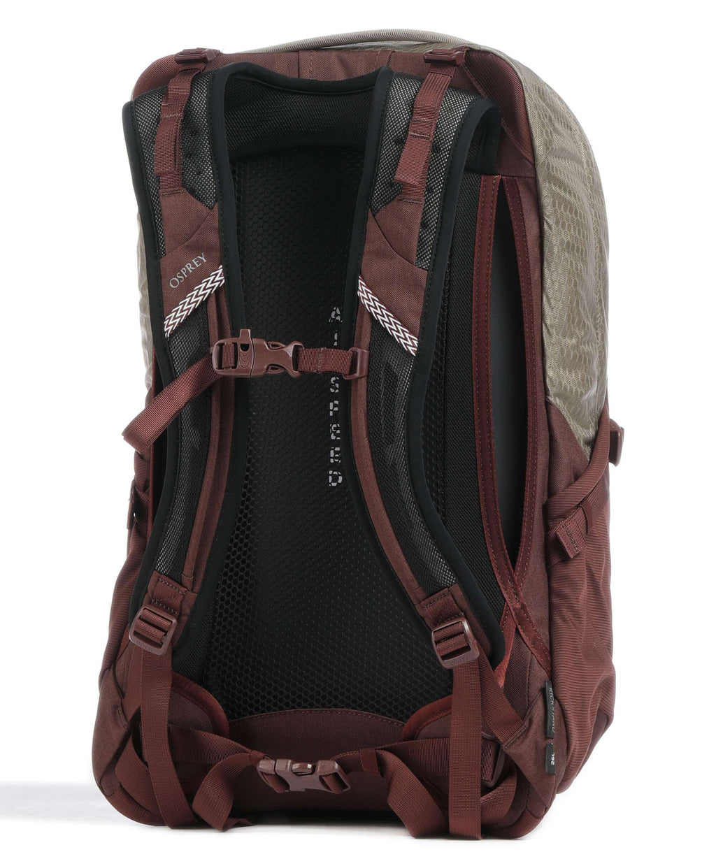 Osprey Parsec 26 Hiking backpack sawdust tan/raisin red