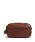 Castelijn & Beerens Verona Double Zip Toiletry bag light brown
